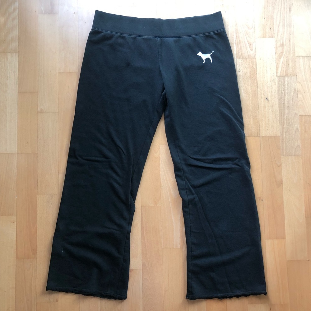 Black Victoria’s Secret Pink Cozy Pants Size L
